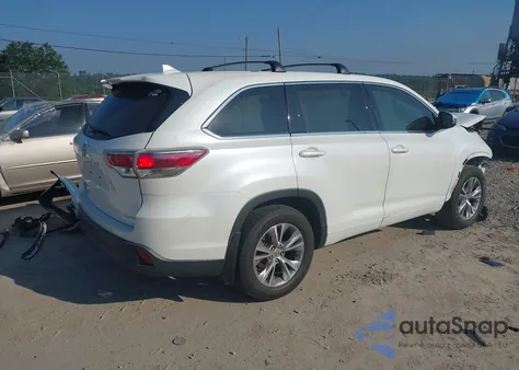 2015 Toyota Highlander Le/Le Plus z USA, uszkodzony, nr VIN 5TDBKRFH2FS155479